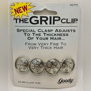 Vintage 90’s Goody Gold Tone Grip Clip Barrette 3 1/2” NEW